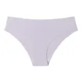 Culotte pour femme en soie glacée sans coutures violet clair, taille basse et respirante. - S / Mauve Clair