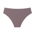 Tanga femme sans coutures taille basse soie de glace respirante uni culotte minimaliste - S / Violet Fumée