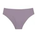 Culotte femme sans coutures en soie glacée, slip taille basse minimaliste et respirant. - S / Violet Taro
