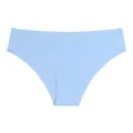 Culotte femme sans coutures en soie glacée, taille basse respirante unie modèle. - M / Bas / Bleu ciel