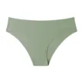 Culotte femme sans coutures en soie glacée, slip vert respirant minimaliste basic. - L / Vert matcha