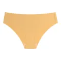 Culotte femme taille basse en soie glacée sans couture sexy respirante unie sous-vêtement - S / Jaune Oie