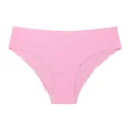 Culotte sans coutures en soie glacée pour femme, taille basse, sexy et respirante. - S / Rouge Pivoine