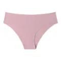 Femme sans coutures rose taille basse sous-vêtement soie de glace respirant sexy slip - S / Rose
