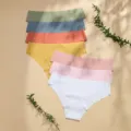 Culotte femme en soie glacée sans coutures multicolore respirante taille basse confortable. - XL / C-7p (Rose/Indigo/Jaune Clair/Vert Matcha/Bleu Clair/Rouge Pastèque/Rose Cerisier)
