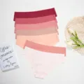 Culottes multipack femme sans couture soie glacée taille basse, slips doux respirants. - XL / F-7p (Écarlate/Rose Nude/Abricot Nude/Caramel/Rose Pêche/Rouge Pastèque/Rouge Brique)
