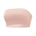 Pink strapless seamless bra, thin one-piece anti-slip tube top for women daily wear. - Misty Pink