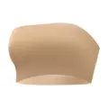 Womens strapless bra seamless nude tube top wireless comfortable daily wear undergarment 1pc - Nude