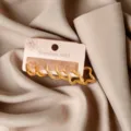 Edelstahl Gold Creolen Ohrringe Set, minimalistische geometrische Wellen Mode Schmuck. - Stern Stil (ZE0769)