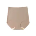 Women's High Waist Seamless Briefs Nude Comfortable Breathable Stretchy Daily Underwear - S / Milk Coffee