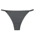 Women sexy seamless thin strap low-waist bikini underwear breathable comfortable panty - XL / Mud Gray