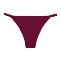 Women's seamless low waist bikini underwear sexy thin strap burgundy comfortable breathable briefs - S / Dark Purple