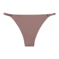 Women's sexy seamless thin strap low waist bikini panties, comfortable breathable underwear. - XL / Bean Paste Red