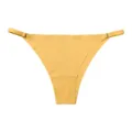 Women yellow seamless low waist bikini panties thin strap comfortable breathable underwear - M / Goose Yellow