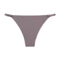 Women's sexy seamless low-rise briefs with adjustable thin side straps for comfortable daily wear. - L / Dark Purple