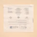 Frosted plastic zipper bag for underwear packaging clear resealable storage bag 100pcs - Frosted Panties Packaging Bag (20*17.5)