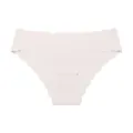 Women's ice silk seamless briefs with cute scalloped cloud edges, breathable everyday panties. - L / Light Beige