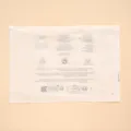 Frosted clear zip storage bags with safety warning print for clothing underwear packaging. - Frosted Bra Packaging Bag (35*23)
