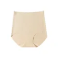 Women high waist seamless panties nude breathable stretch comfort underwear daily wear - Light Camel
