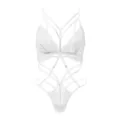 Body string sexy en dentelle blanche pour femme lingerie fine provocante mode variante - S / Blanc
