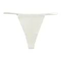 Seamless ice silk low-waist women's thong breathable white athletic underwear variant - S / Almond White