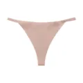 Seamless ice silk thong low waist thin strap underwear comfortable invisible women briefs - Apricot
