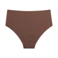 Vrouwen naadloze ijszijde slip variant, comfortabele hoge taille zomer bruin ondergoed. - Donker Koffie