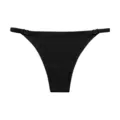 Culotte noire sans couture pour femme avec boucles métalliques élégantes sur les côtés. - S / Noir