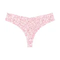 Pink Base with Heart Line Print