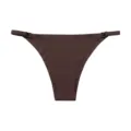 Culotte sans couture marron pour femme avec boucles métalliques latérales, confortable. - XL / Noir-Brun