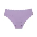 Seamless ice silk women's panties with scalloped edge breathable comfortable briefs - Bright Purple