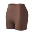 Brown seamless ice silk women safety shorts, high waist boxer underwear apparel variant. - S / Cool Brown
