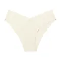 Seamless ice silk briefs for women, lightweight summer wavy V-waist breathable underwear. - L / Nude Apricot