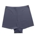 Women seamless safety shorts dark grey ice silk anti peeping breathable underwear variant. - Dark Blue