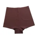 Women's seamless safety shorts ice silk anti-glare anti-rolling boxer briefs anti-peep underwear - Dark Brown