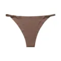 Nahtlose Eisseide Damen Slip niedrige Taille mit Metallring Trägern, atmungsaktive Sommer Unterwäsche. - Milchkaffee