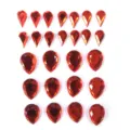 Rote tropfenfoermige Acryl Strasssteine Aufkleber DIY Kristall Diamant Klebe-Edelsteine - Roter Wassertropfen
