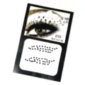 Schwarze selbstklebende Strass Augenaufkleber DIY Gesichtsschmuck Make-up Steine - Schwarzer Augenbrauenschmuck