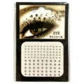 Selbstklebende Strasssteine Gesicht DIY Kristall Augen Aufkleber glitzerndes Make-up - 2-3mm Weiß