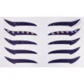 Αυτοκόλλητα eyeliner με στρας για πάρτι μακιγιάζ σκηνής μαύρη τέχνη ματιών αδιάβροχα - FE8001 Μαύρο