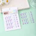 Αυτοκόλλητα strass 3D δάκρυ μωβ προσώπου και nail art με μαργαριτάρια για DIY μακιγιάζ. - Μοβ (Σταγόνα Νερού Μαργαριτάρι)