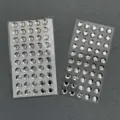 Acrylic rhinestone face stickers DIY sparkling crystal gems for makeup eye decorations - Single Row Board / 10mm (50 pcs)