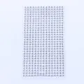 Clear acrylic rhinestone face gems sticker sheet, DIY crystal eye makeup diamond decorative decals. - Round Style / 3mm (450 Pieces) / Clear