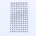 Transparent acrylic rhinestone stickers face gems for DIY crafts and makeup decor. - Round Style / 4mm (160 Pieces) / Clear