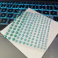 Μπλε μαργαριτάρια αυτοκόλλητα προσώπου DIY nail art πολύτιμοι λίθοι και στρασάκια διακόσμησης - Μπλε πέρλα