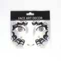 Halloween Gesichtsaufkleber Spinnennetz Strass temporäre Gesichtsedelsteine Partymakeup - 10