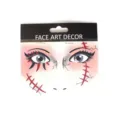 Halloween gesicht kunst aufkleber DIY acryl glitzer naht narbe make-up dekoration für party. - 11