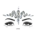 Gesicht Strass Aufkleber Kristall Edelsteine Festival Augen Make Up Schmuck Krone - Krone Stirn Auge Klarer Strass Modell (L0002)