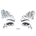 Gesicht Strass Aufkleber Kristall Schmucksteine für Festival Make-up DIY Augen Deko Design. - Klares Kristallimitat Symmetrisches Stirn Augen Dekor Modell (L0099)