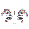 Glitzernde Gesichts Strasssteine bunte Kristall Edelsteine fur Festival Make up! - Buntes Strass Pailletten Auge Augenbraue Symmetrischer Stil (L0109) / 12.5*16.5cm